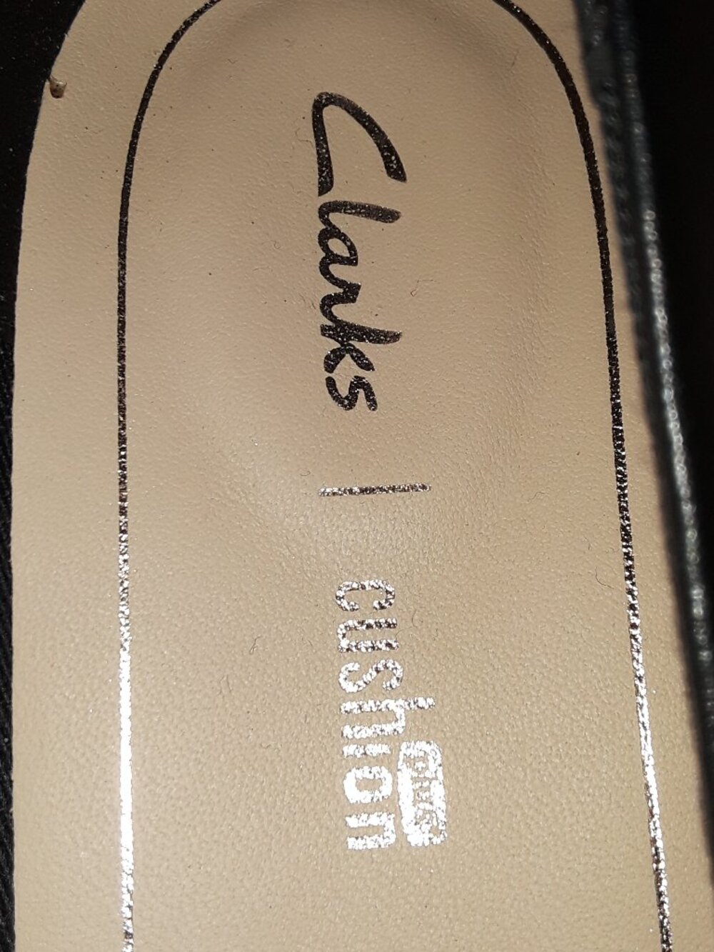 Clarks Orabella Alice Black Leather Pump NWOB Cushion Plus 8.5M Work 1.5in Heel - Picture 6 of 8